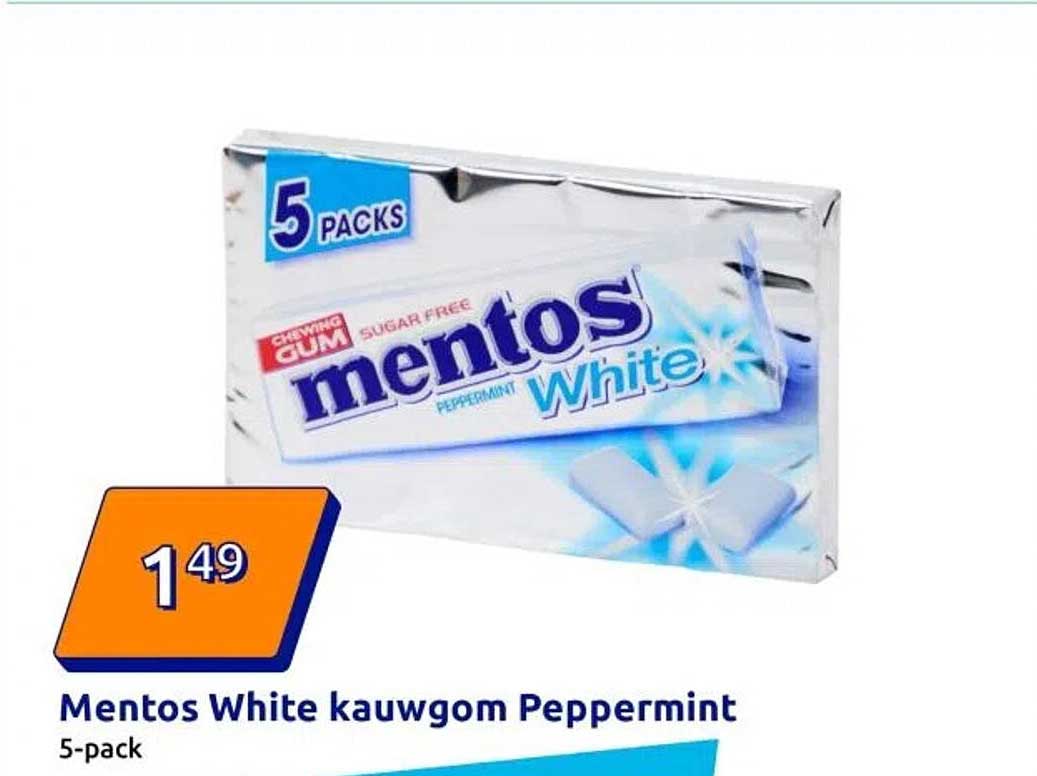 Mentos White kauwgom Pepermunt
