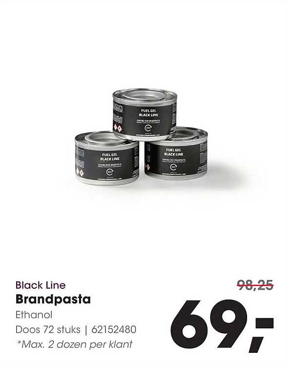 Black Line Brandpasta Ethanol