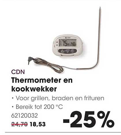 CDN Thermometer en kookwekker