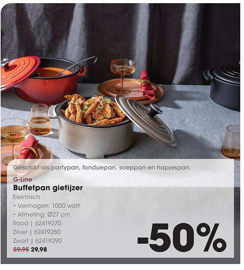 G-Line Buffetpan gietijzer