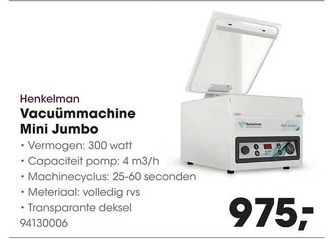 Henkelman Vacuümmachine Mini Jumbo
