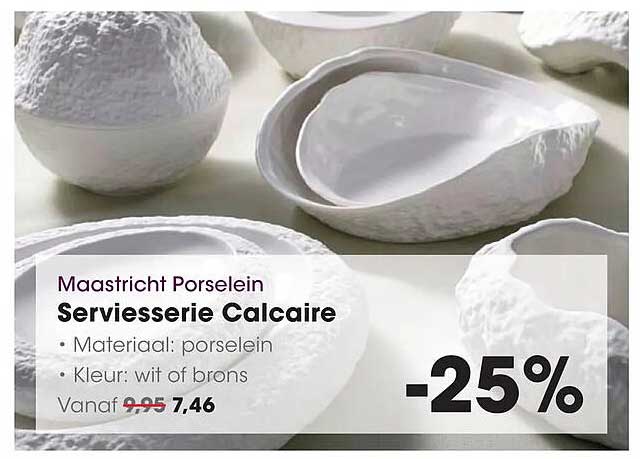 Maastricht Porselein Serviesserie Calcaire