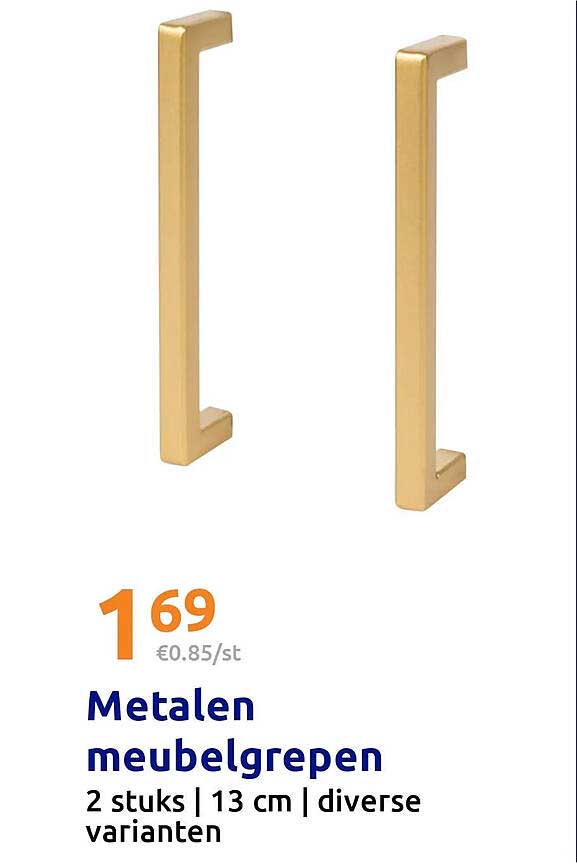 Metalen meubelgrepen