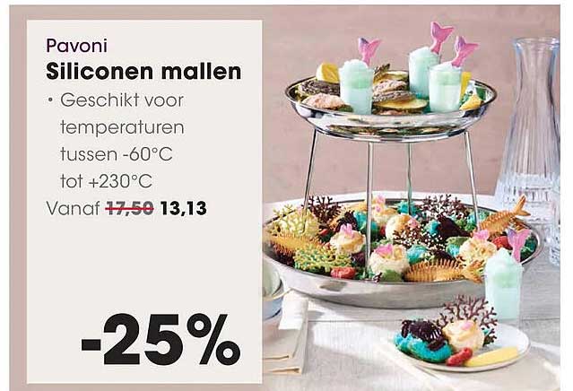 Pavoni Siliconen mallen -25%