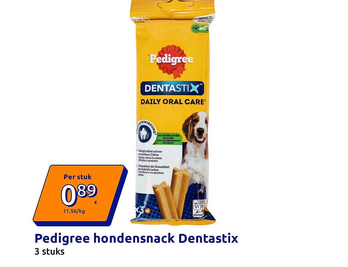 Pedigree hondensnack Dentastix 3 stuks