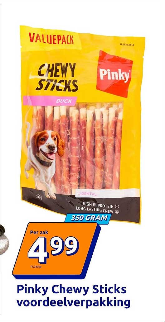 Pinky Chewy Sticks voordeelverpakking
