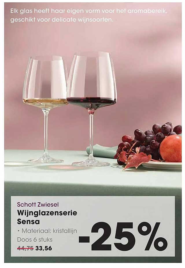 Schott Zwiesel Wijnglazenserie Sensa -25%