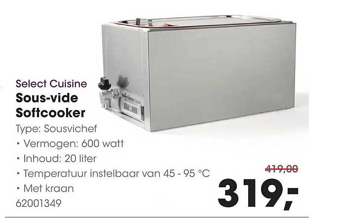 Select Cuisine Sous-vide Softcooker