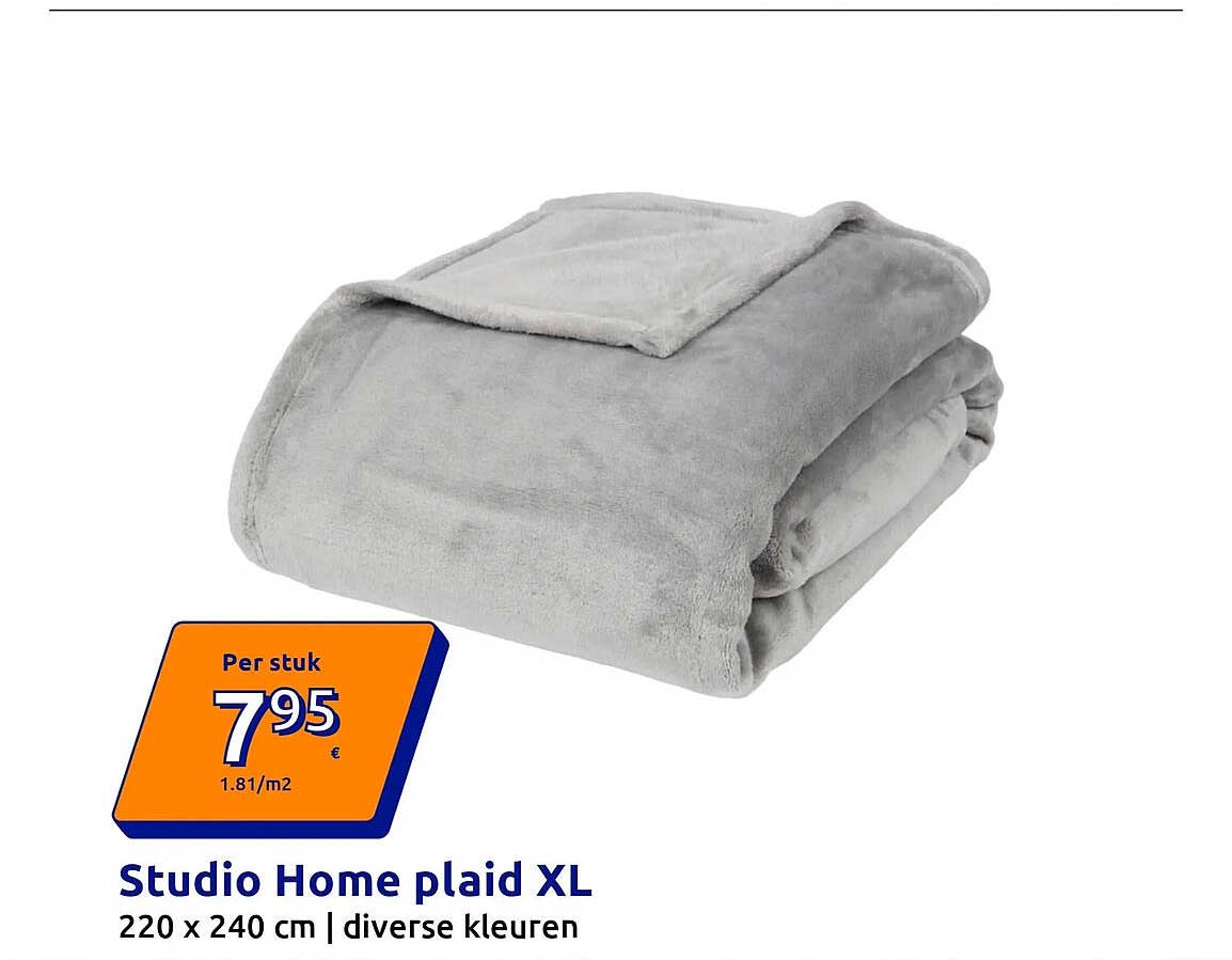Studio Home plaid XL 220 x 240 cm | diverse kleuren