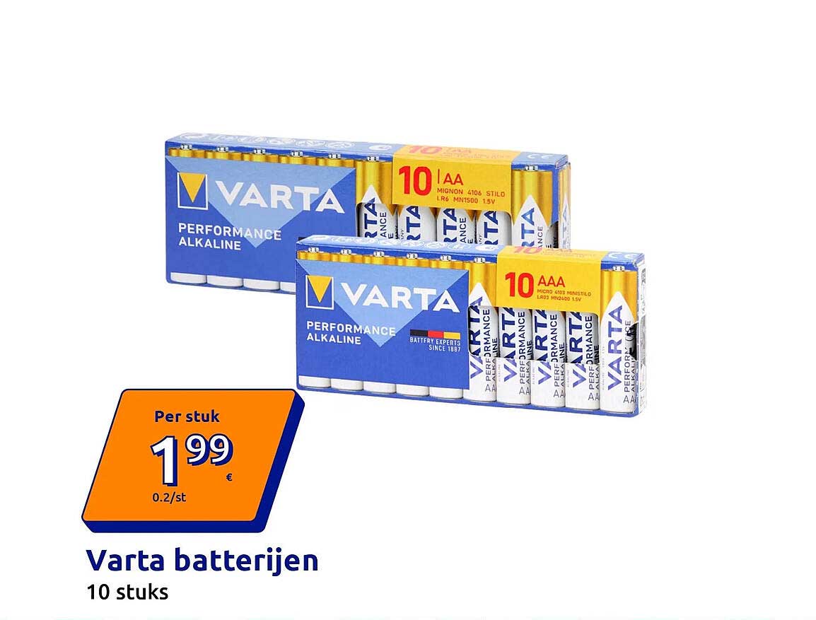 Varta batterijen 10 stuks