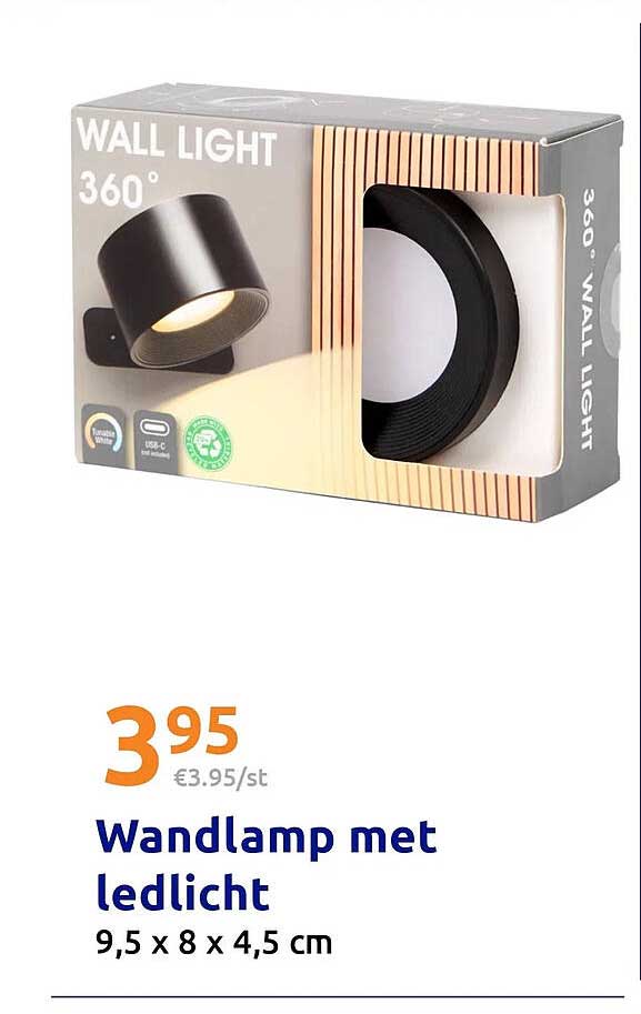 Wandlamp met ledlicht