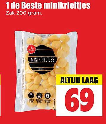 1 de Beste minikrieltjes Zak 200 gram. ALTJD LAAG