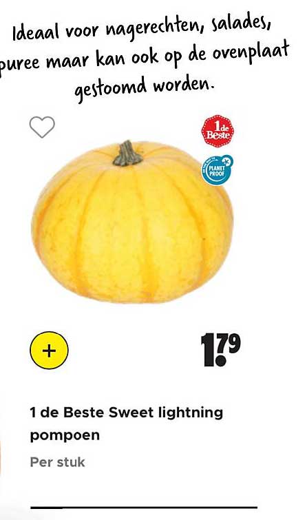 1 de Beste Sweet lightning pompoen