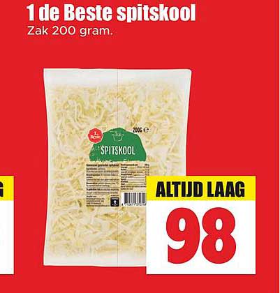 1de Beste spitskool Zak 200 gram.