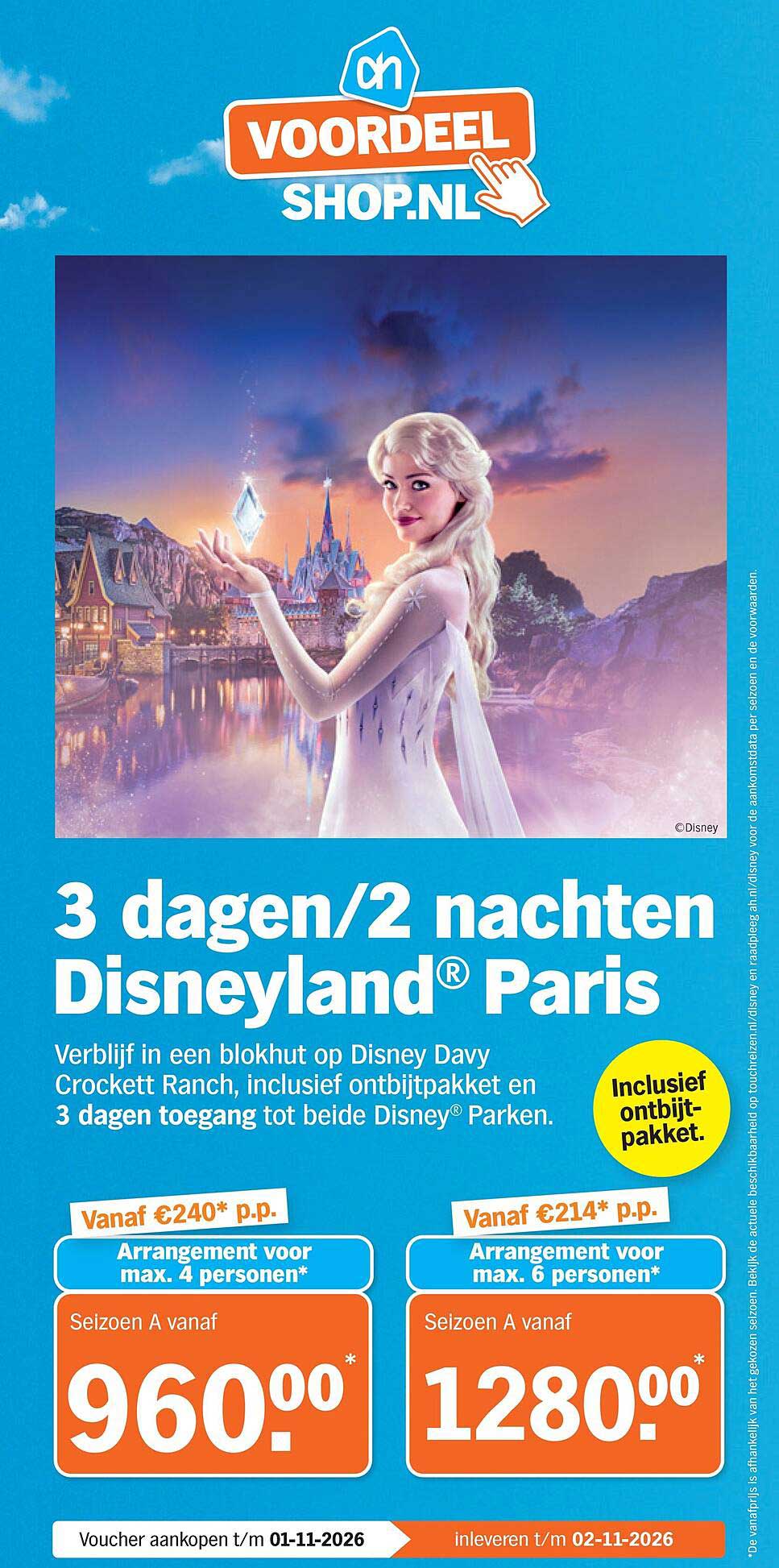 3 dagen/2 nachten Disneyland® Paris