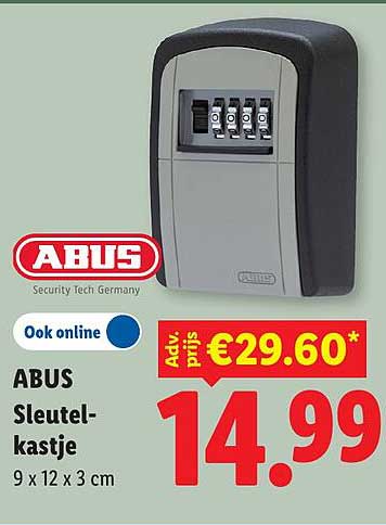 ABUS Sleutelkastje 9 x 12 x 3 cm