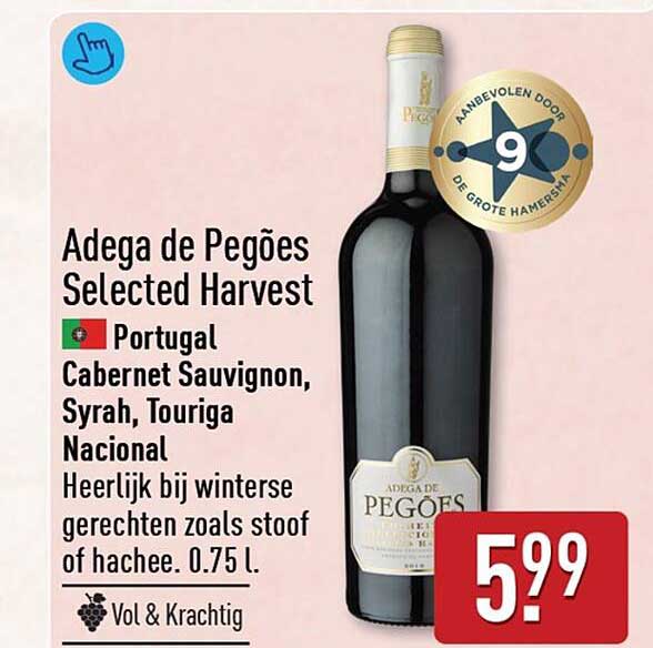 Adega de Pegões Selected Harvest Portugal Cabernet Sauvignon, Syrah, Touriga Nacional