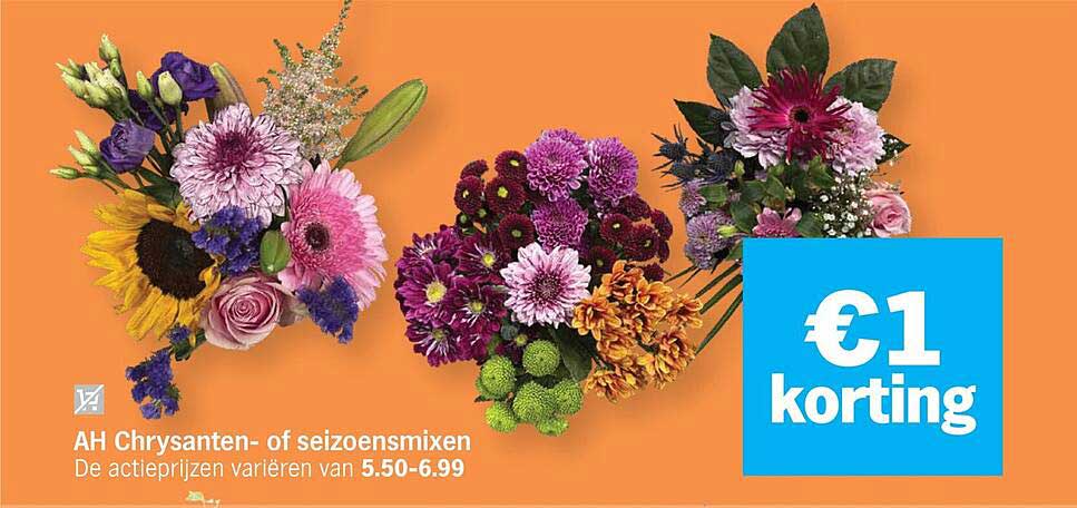 AH Chrysanten- of seizoensmixen €1 korting
