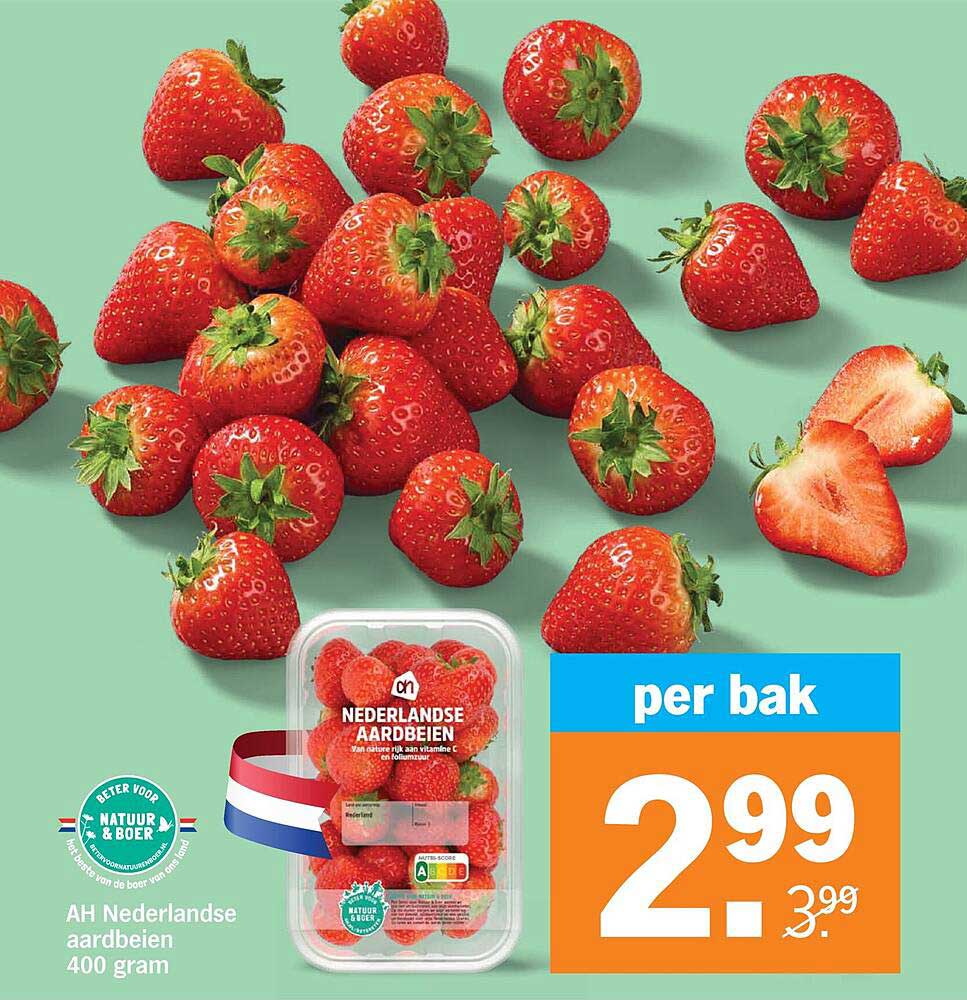 AH Nederlandse aardbeien 400 gram