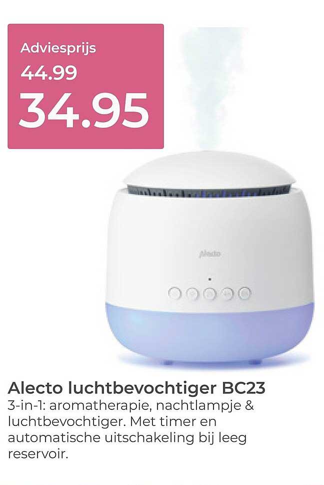 Alecto luchtbevochtiger BC23