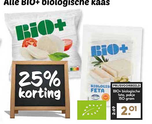 Alle BIO+ biologische kaas