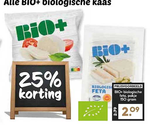 Alle BIO+ biologische kaas