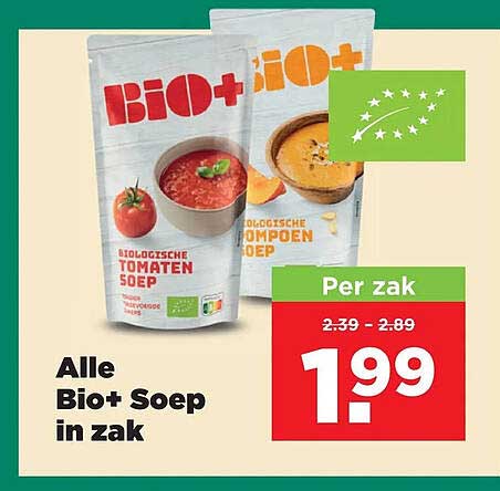 Alle Bio+ Soep in zak