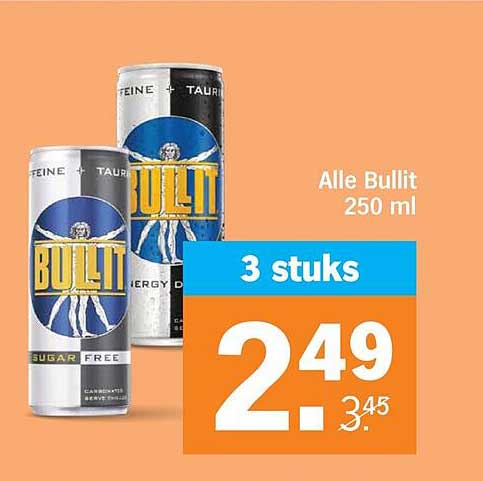 Alle Bullit 250 ml 3 stuks