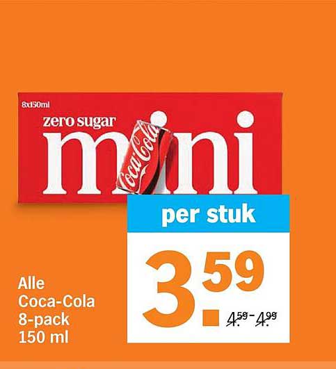Alle Coca-Cola 8-pack 150 ml