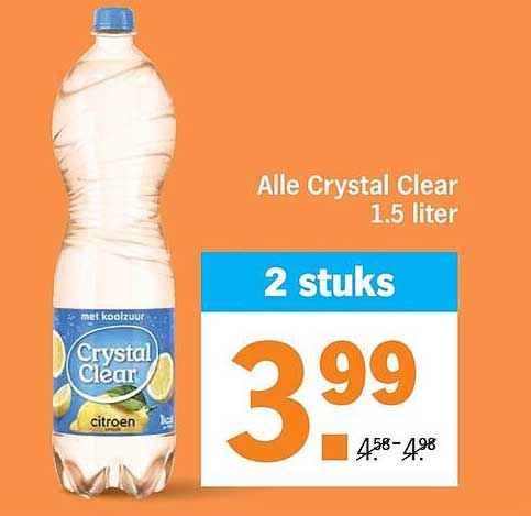 Alle Crystal Clear 1.5 liter 2 stuks