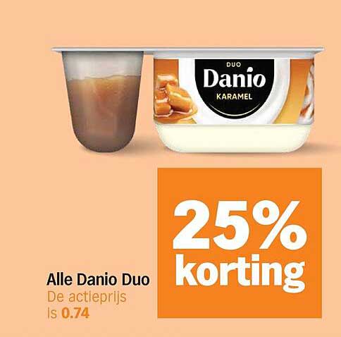 Alle Danio Duo 25% korting