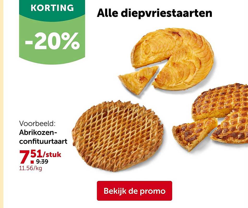 Alle diepvries taarten -20%