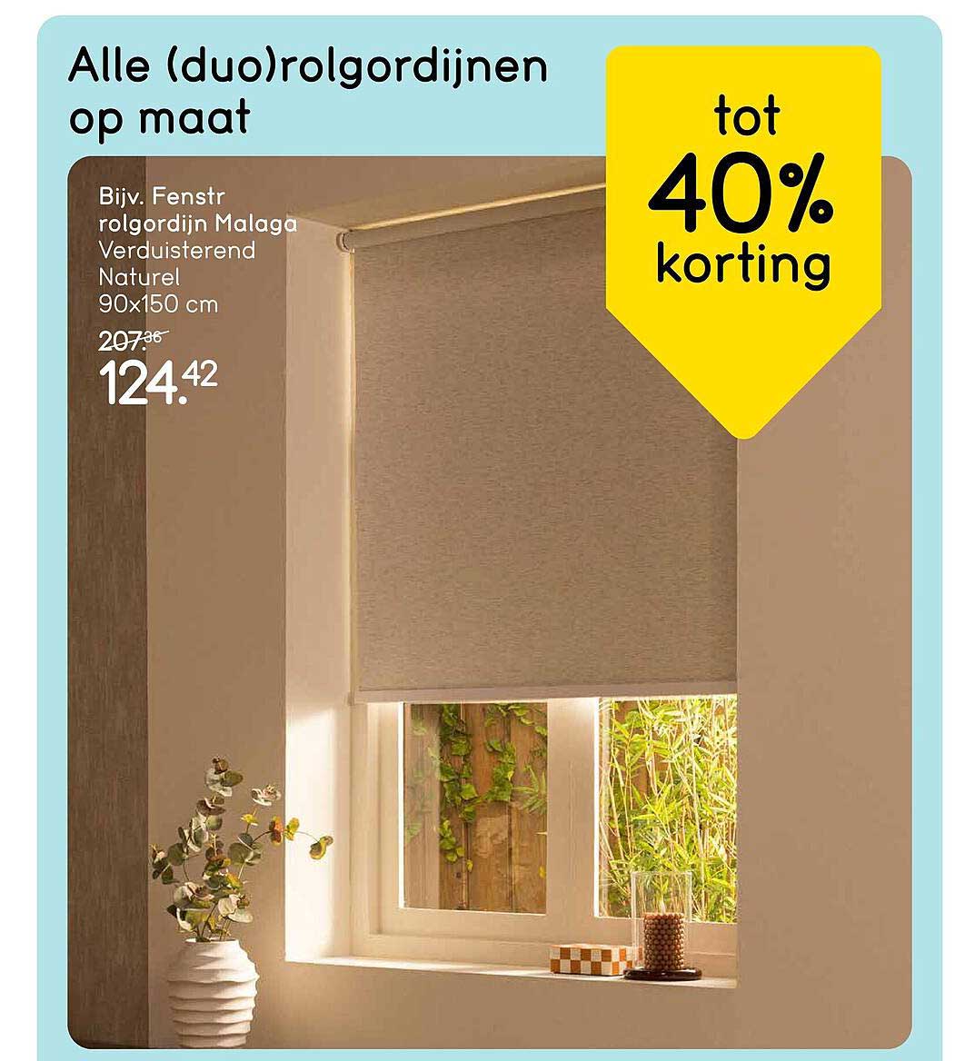 Alle (duo)rolgordijnen op maat