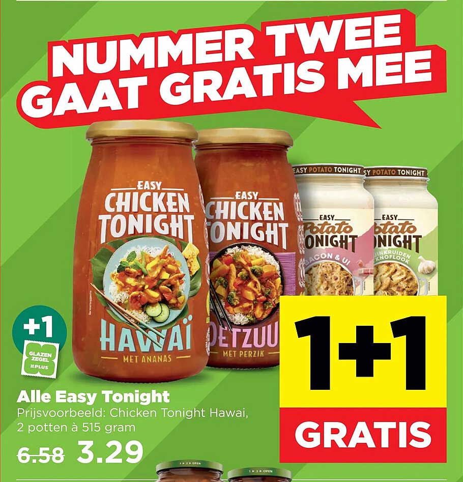 Alle Easy Tonight 1+1 GRATIS