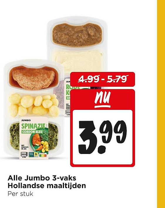 Alle Jumbo 3-vaks Hollandse maaltijden