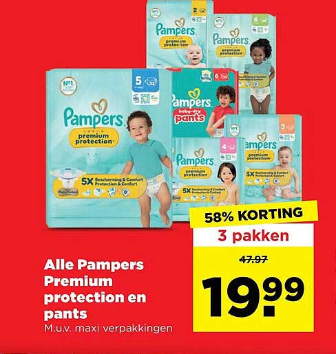 Alle Pampers Premium protection en pants