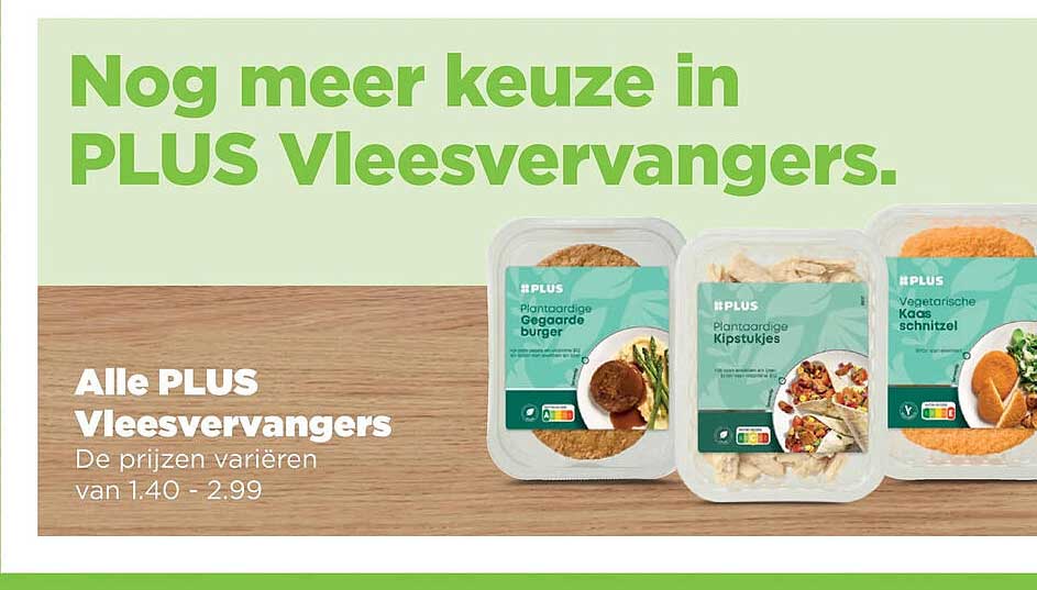 Alle PLUS Vleesvervangers