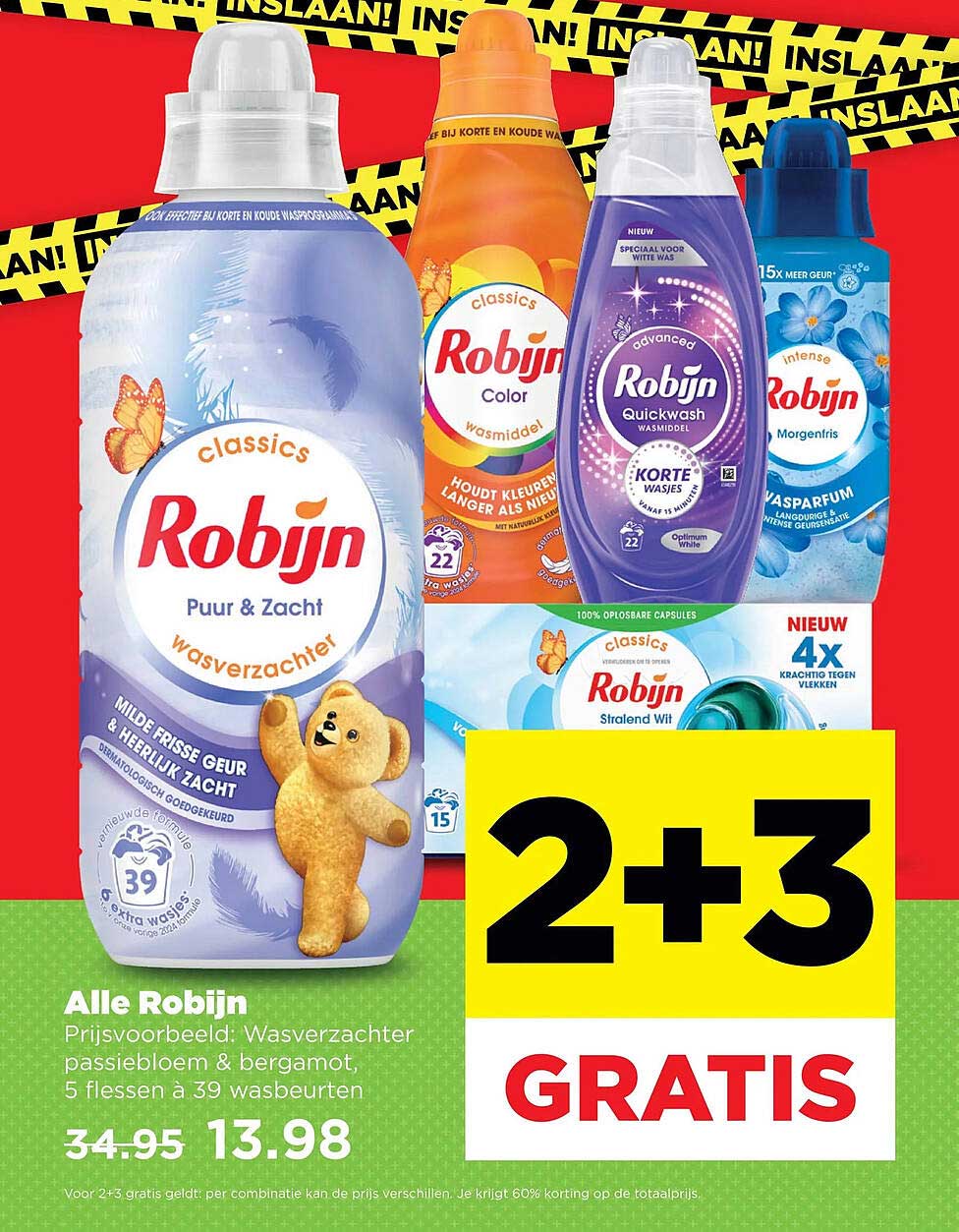Alle Robijn 2+3 GRATIS