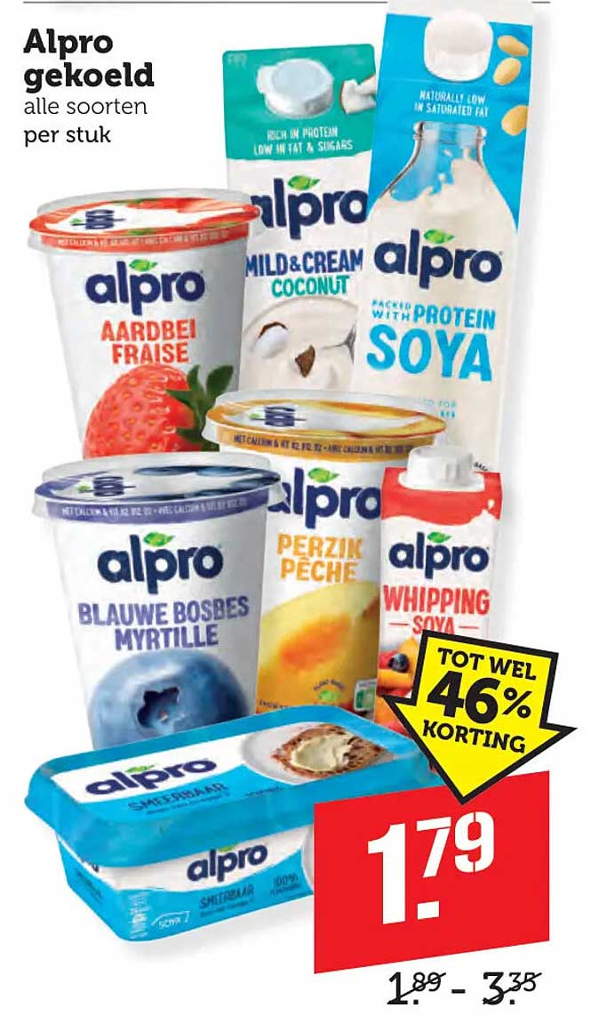 Alpro gekoeld alle soorten per stuk