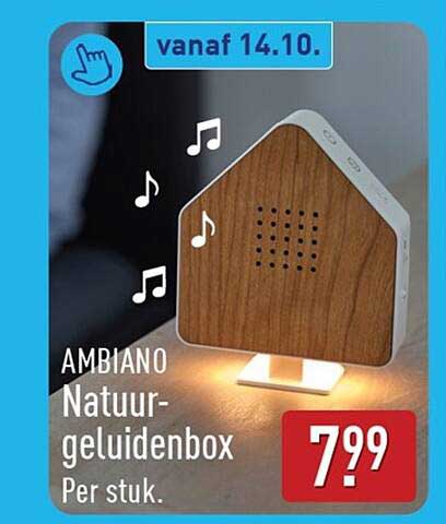 AMBIANO Natuur-geluidenbox Per stuk.