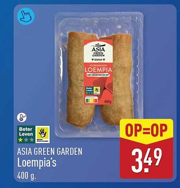 ASIA GREEN GARDEN Loempia’s 400 g. OP=OP