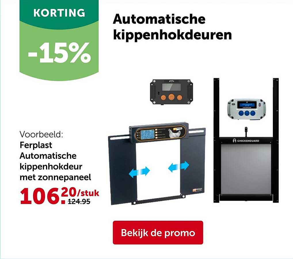 Automatische kippenhokdeuren