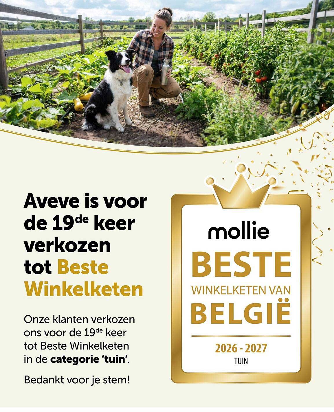 Aveve is voor de 19de keer verkozen tot Beste Winkelketen
