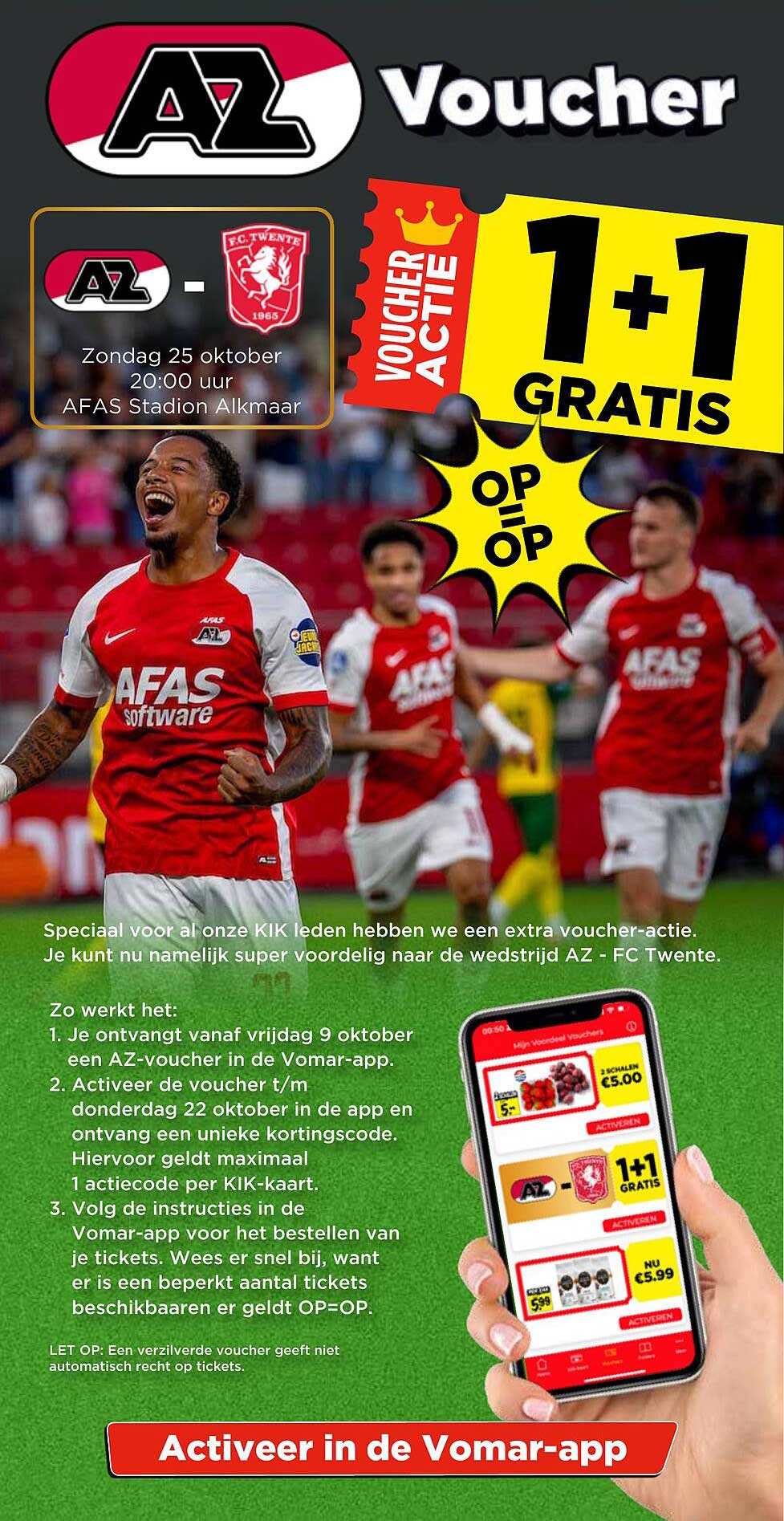 AZ Voucher 1+1 gratis