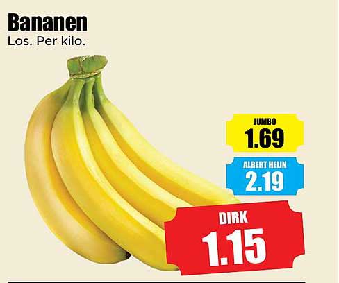 Bananen Los. Per kilo.