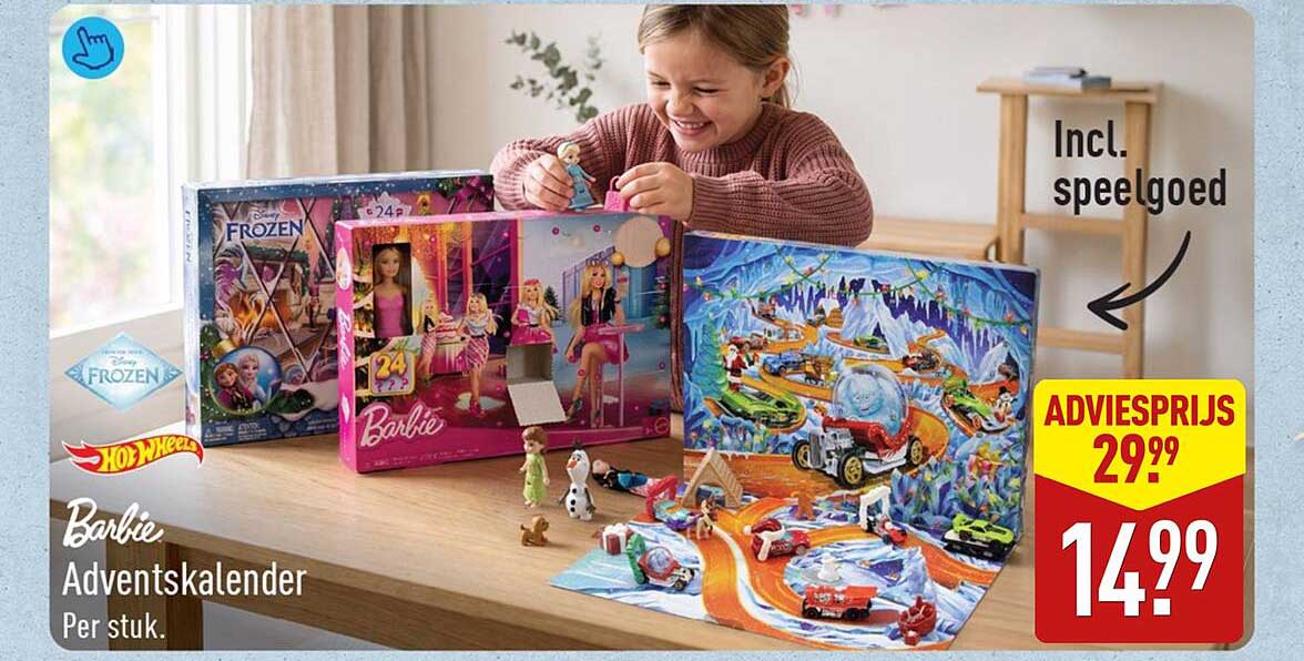 Barbie Adventskalender Incl. speelgoed