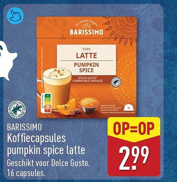 BARISSIMO Koffiecapsules pumpkin spice latte