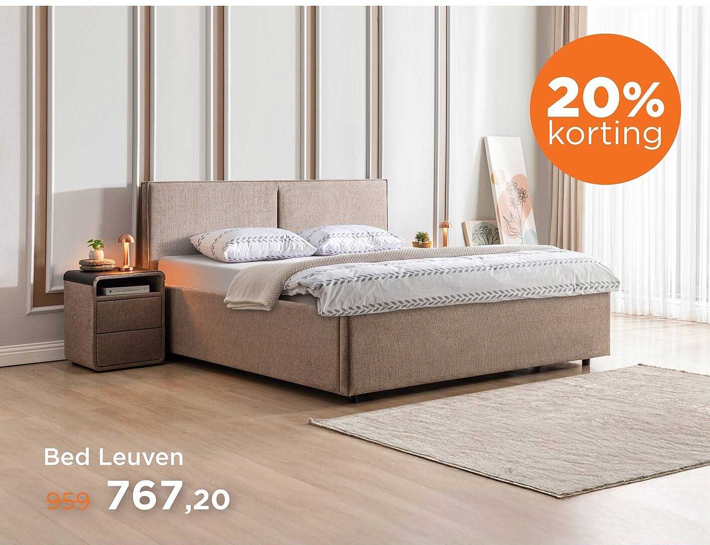 Bed Leuven 20% korting