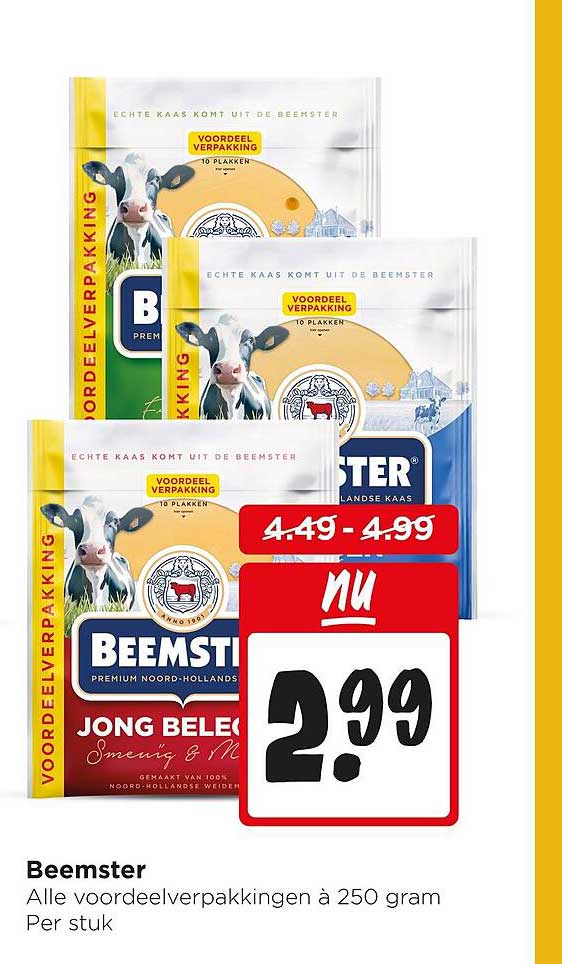 Beemster Alle voordeelverpakkingen à 250 gram Per stuk