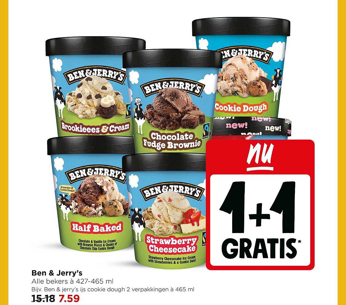 Ben & Jerry’s 1+1 gratis